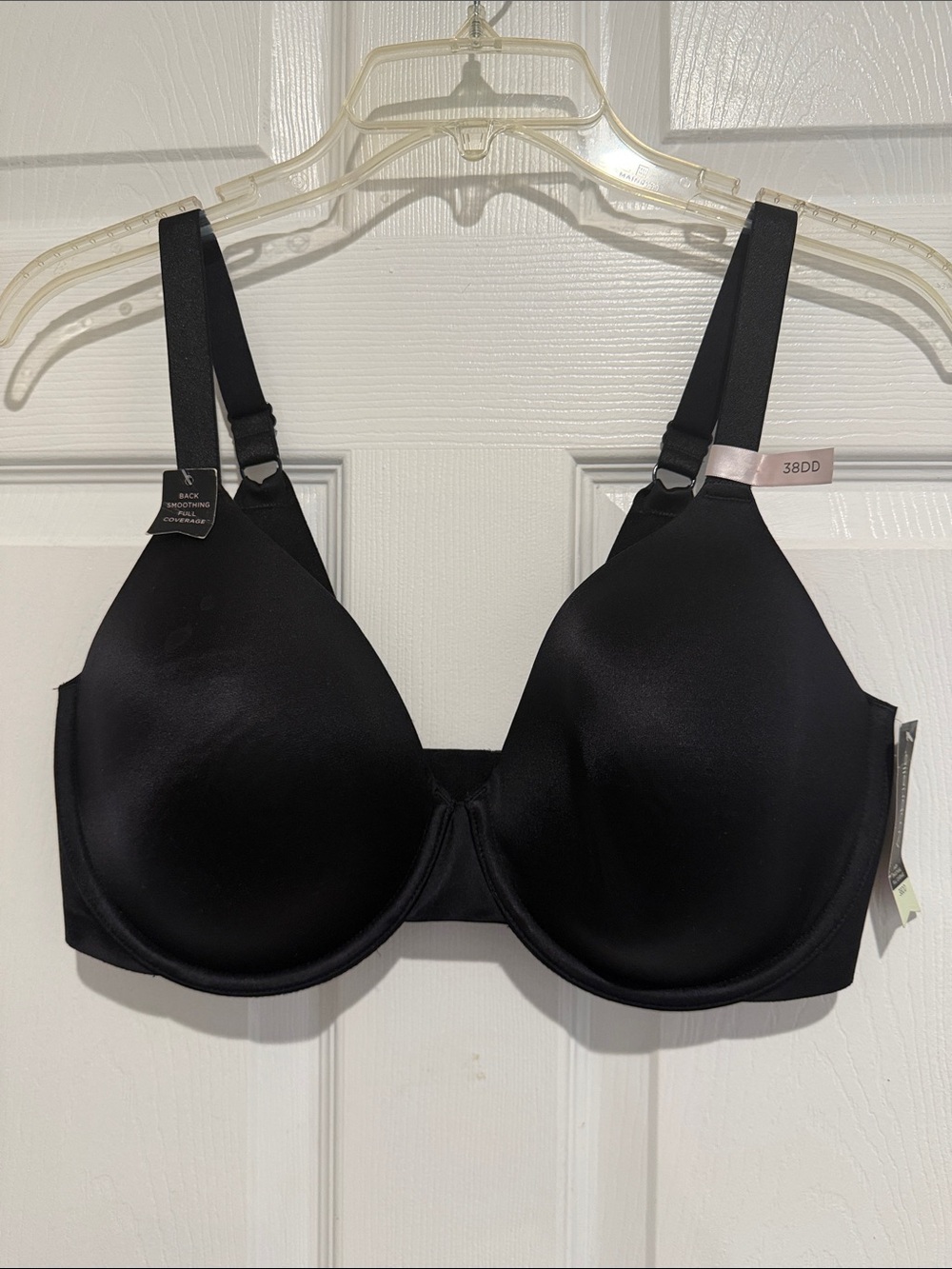 Ambrielle Back Smoothing Full Coverage Underwire Bra Black 38DD NWT